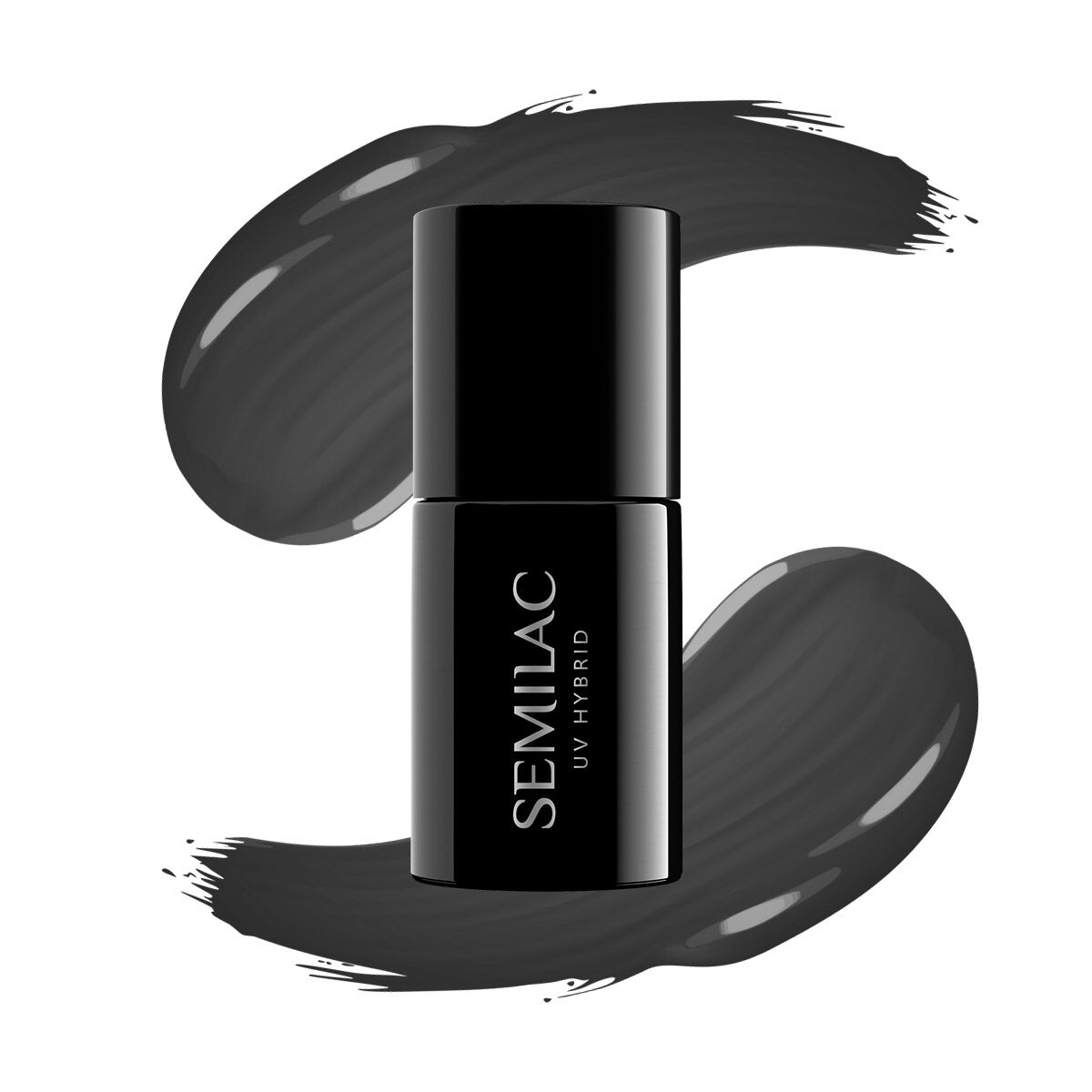 UV Hybrid 108 Metallic Black 7 ml-UV Hybrid-Semilac-NR Kosmetik