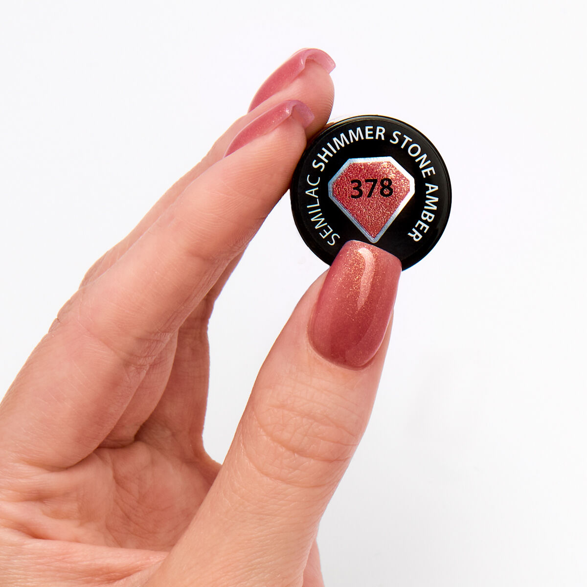 UV Hybrid 378 Shimmer Stone Amber - 7 ml-UV Hybrid-Semilac-NR Kosmetik