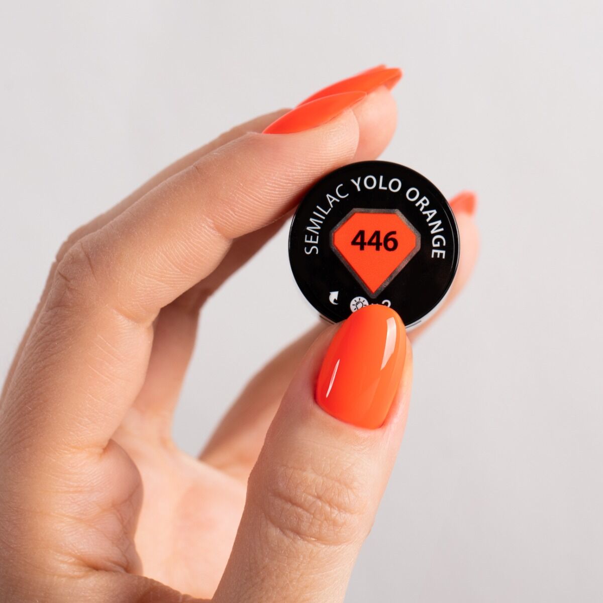 UV Hybrid 446 YOLO Orange - 7 ml-UV Hybrid-Semilac-NR Kosmetik