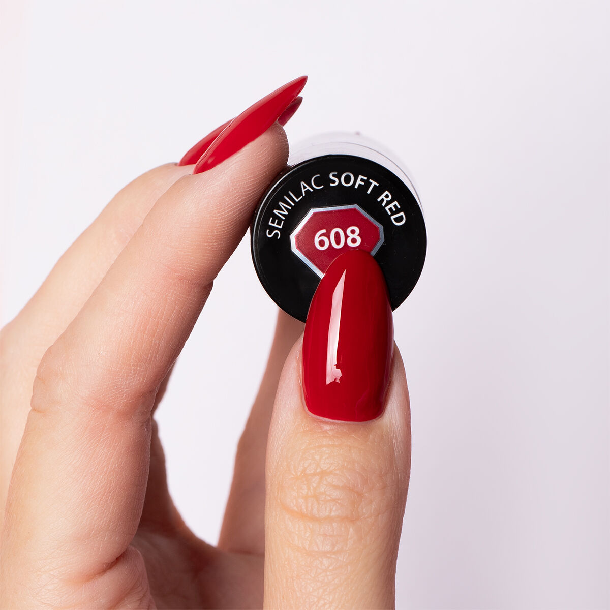 UV Hybrid 608 Soft Red 7 ml-UV Hybrid-Semilac-NR Kosmetik