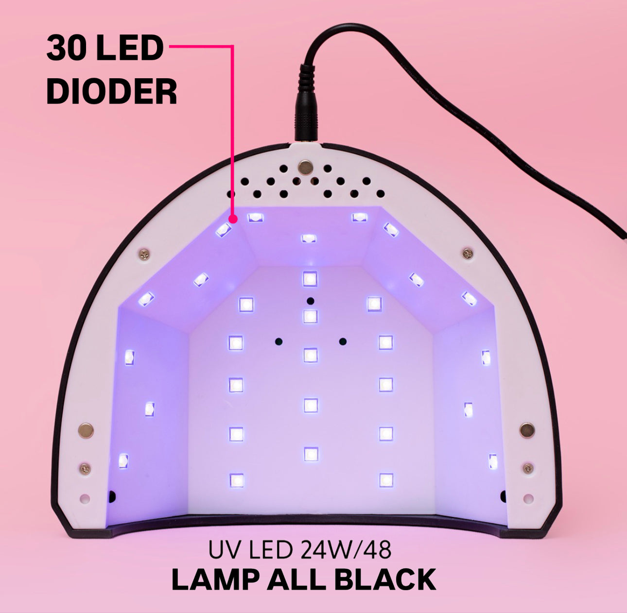 Lampe UV LED 24/48W - ALL BLACK