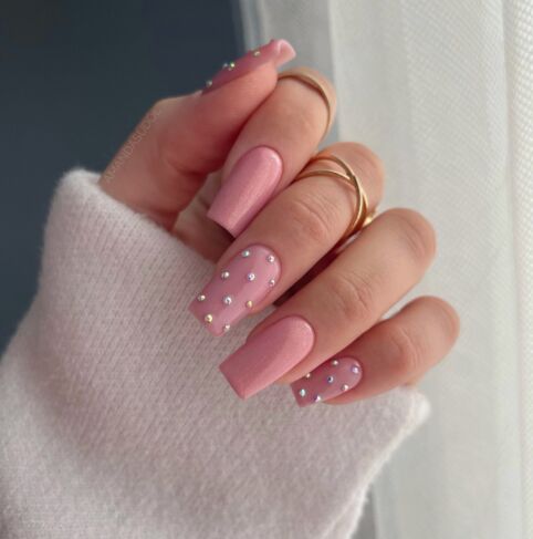 UV Hybrid 376 Shimmer Stone Pink Diamond - 7 ml-UV Hybrid-Semilac-NR Kosmetik