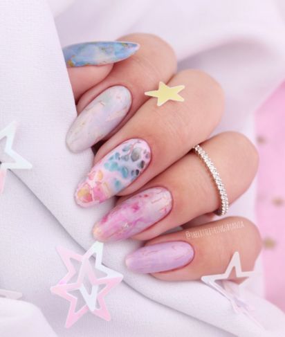 Semilac Transfer Foil Blue Marble 07-Folie-Semilac-NR Kosmetik