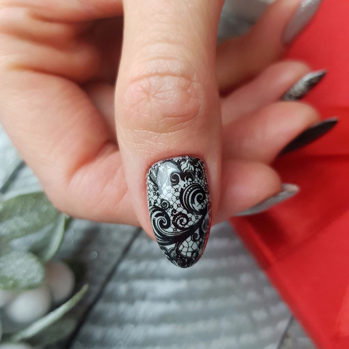 Semilac Transfer Foil BLACK LACE - 06-Folie-Semilac-NR Kosmetik