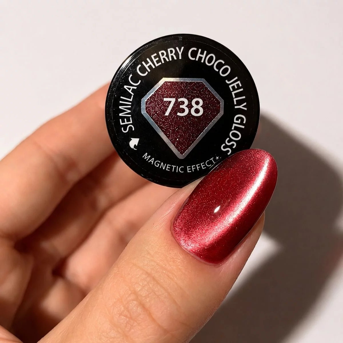 Gelpolish - 738 Cherry Choco Jelly Gloss - 7 ml