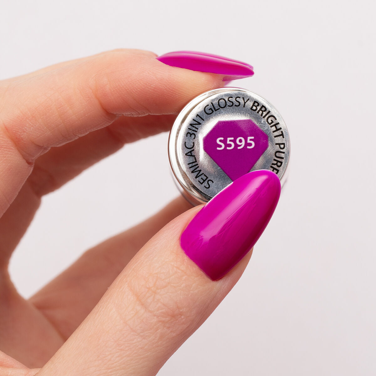 One Step Glossy Gelpolish - Bright Purple S595