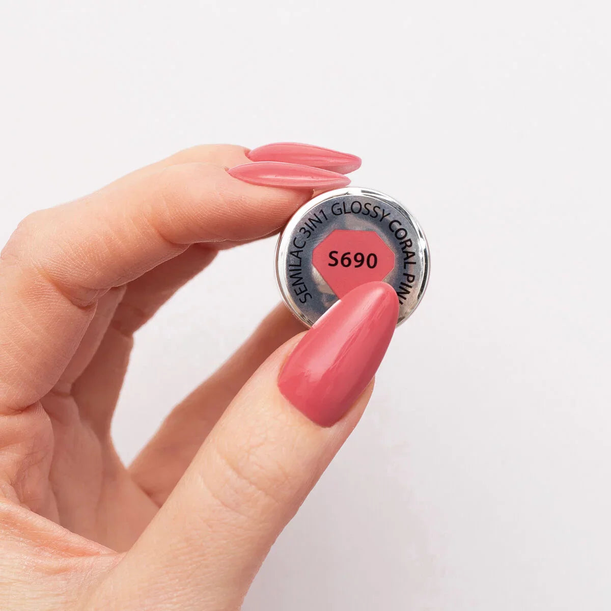 One Step Glossy Gelpolish - Coral Pink S690