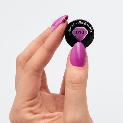 UV Hybrid 010 Pink & Violet 7 ml-UV Hybrid-Semilac-NR Kosmetik