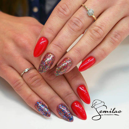 UV Hybrid 025 Glitter Red 7 ml-UV Hybrid-Semilac-NR Kosmetik