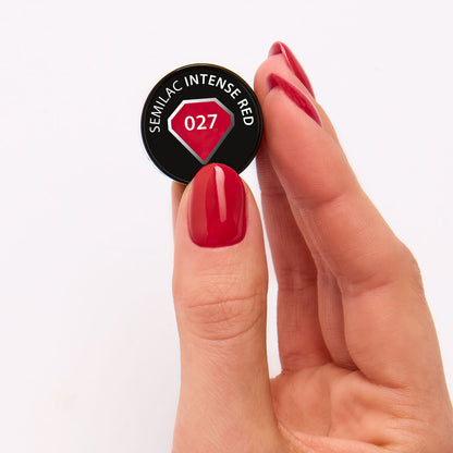 UV Hybrid 027 Intense Red - 7 ml-UV Hybrid-Semilac-NR Kosmetik