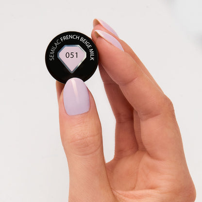 UV Hybrid 051 French Beige Milk 7 ml-UV Hybrid-Semilac-NR Kosmetik