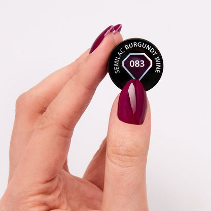 UV Hybrid 083 Burgundy Wine 7 ml-UV Hybrid-Semilac-NR Kosmetik