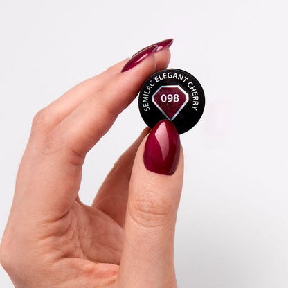UV Hybrid 098 Elegant Cherry 7 ml-UV Hybrid-Semilac-NR Kosmetik