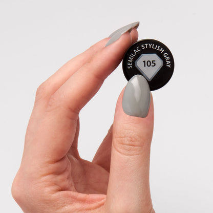 UV Hybrid 105 Stylish Gray 7 ml-UV Hybrid-Semilac-NR Kosmetik