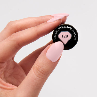 UV Hybrid 128 Pink Marshmallow 7 ml-UV Hybrid-Semilac-NR Kosmetik