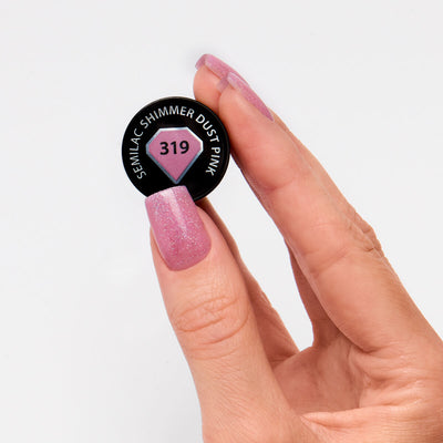 UV Hybrid 319 Shimmer Dust Pink 7 ml-UV Hybrid-Semilac-NR Kosmetik