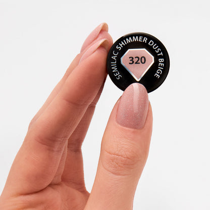 UV Hybrid 320 Shimmer Dust Beige 7 ml-UV Hybrid-Semilac-NR Kosmetik