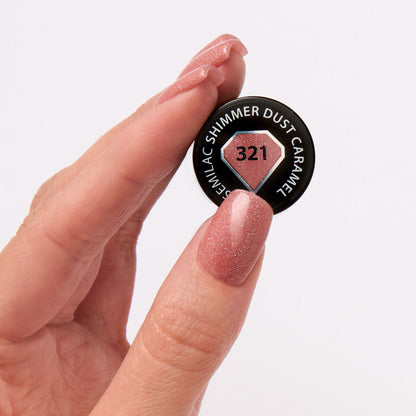 UV Hybrid 321 Shimmer Dust Caramel 7 ml-UV Hybrid-Semilac-NR Kosmetik