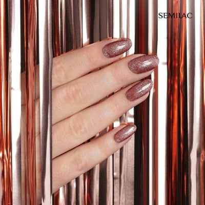 UV Hybrid 333 Shine Brown - Magnetic Glow 7 ml-CAT EYE-Semilac-NR Kosmetik