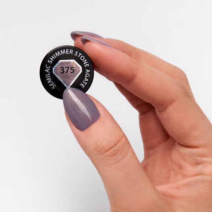 UV Hybrid 375 Shimmer Stone Agate - 7 ml-UV Hybrid-Semilac-NR Kosmetik
