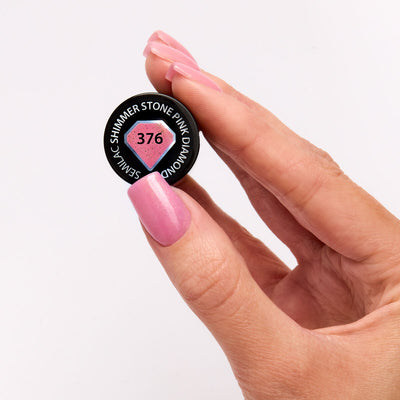 UV Hybrid 376 Shimmer Stone Pink Diamond - 7 ml-UV Hybrid-Semilac-NR Kosmetik