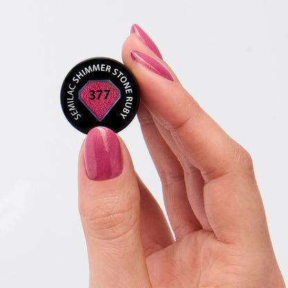 UV Hybrid 377 Shimmer Stone Ruby - 7 ml-UV Hybrid-Semilac-NR Kosmetik