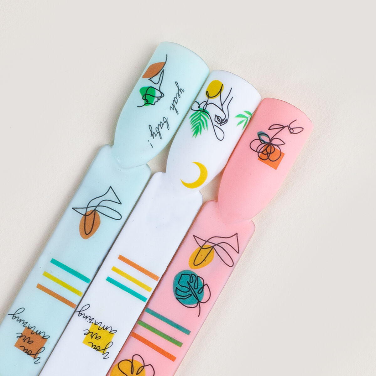 Water Nail Stickers 16 Art Flowers