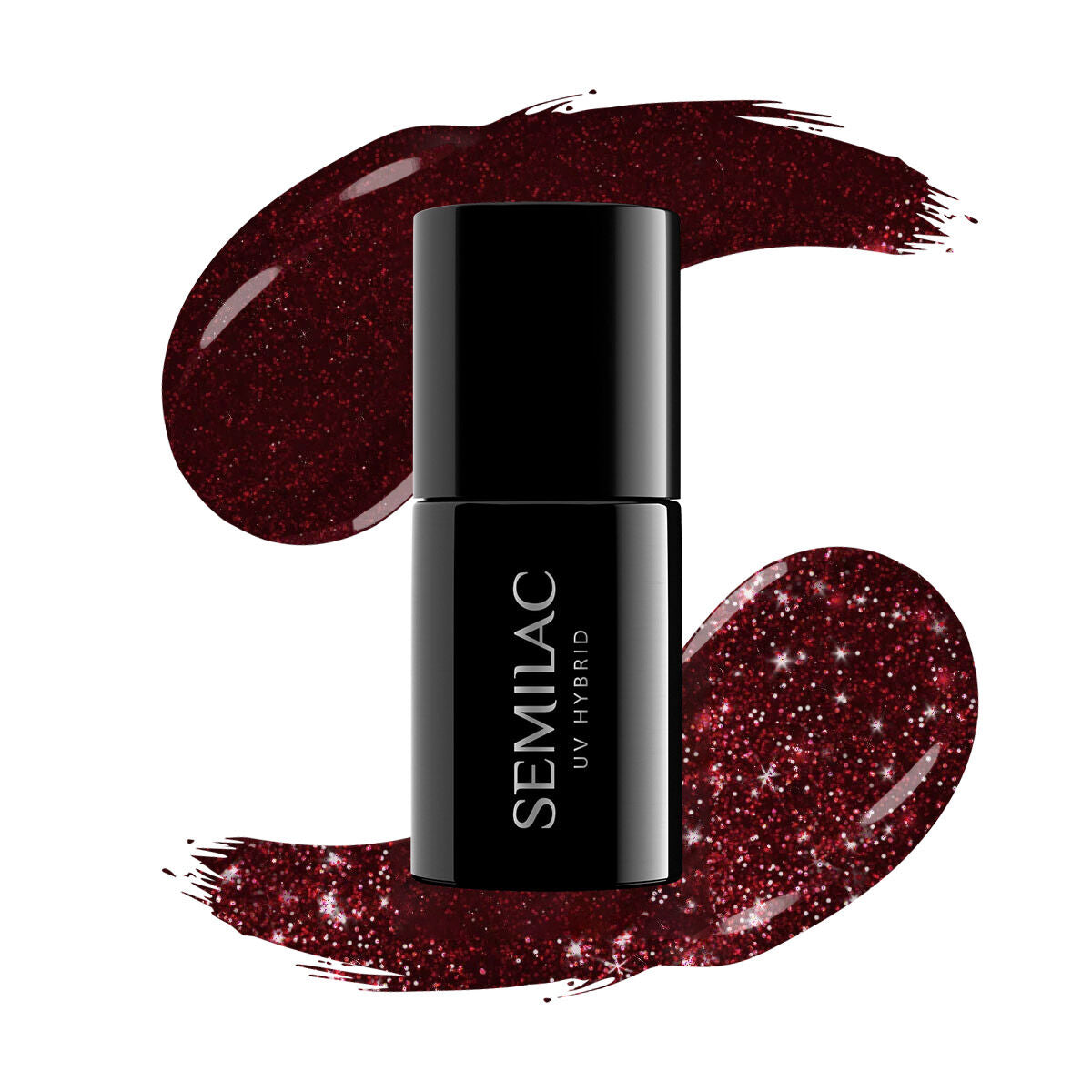 UV Hybrid 393 Sparkling Black Cherry 7 ml-UV Hybrid-Semilac-NR Kosmetik