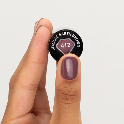 UV Hybrid 412 Earth Brown - 7 ml-UV Hybrid-Semilac-NR Kosmetik