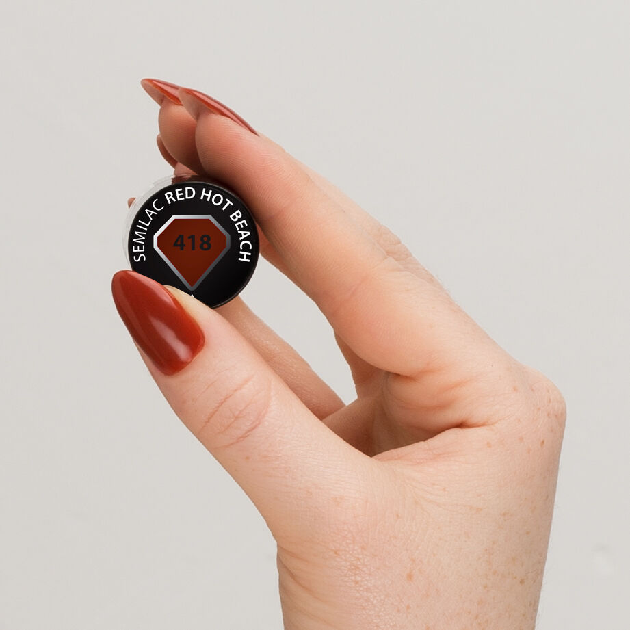 UV Hybrid 418 Red Hot Beach - 7 ml-UV Hybrid-Semilac-NR Kosmetik