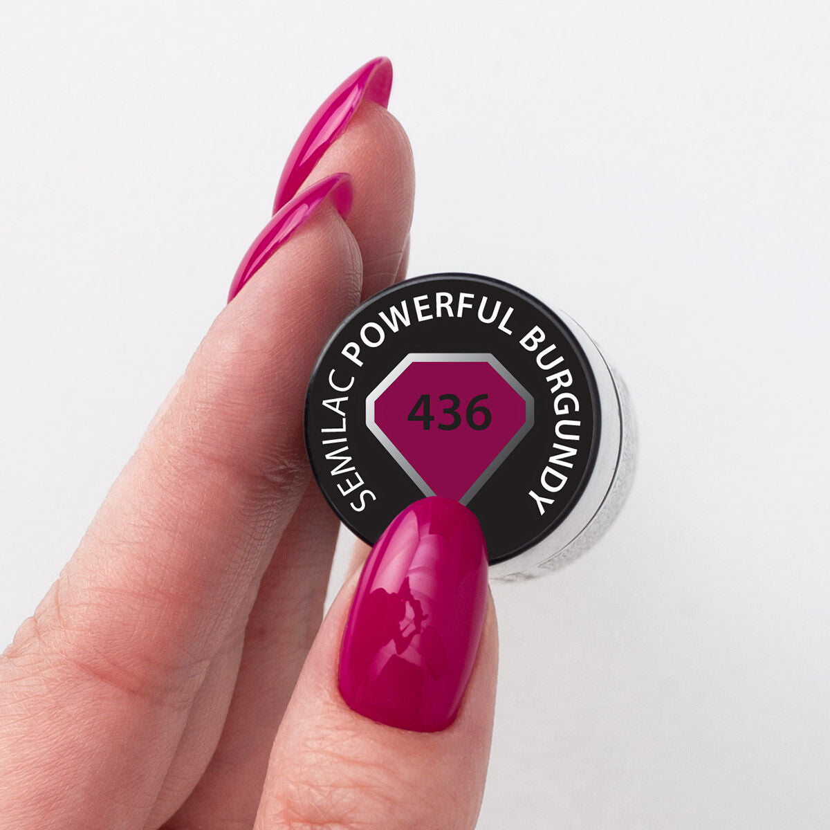 UV Hybrid 436 Powerful Burgundy 7 ml-UV Hybrid-Semilac-NR Kosmetik