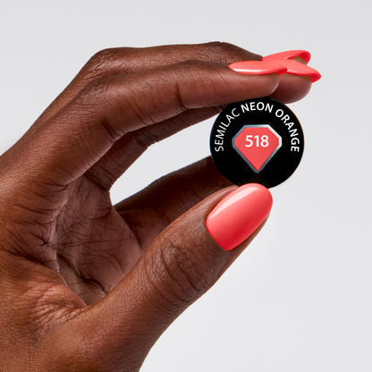 UV Hybrid 518 Neon Orange 7 ml-UV Hybrid-Semilac-NR Kosmetik