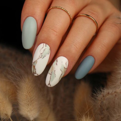 Semilac Transfer Foil Grey Marble 10-Folie-Semilac-NR Kosmetik