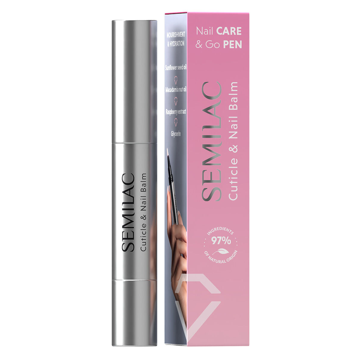 Regenerating Cuticles and Nails Balm in Pen - 3 ml-Pleje-Semilac-NR Kosmetik
