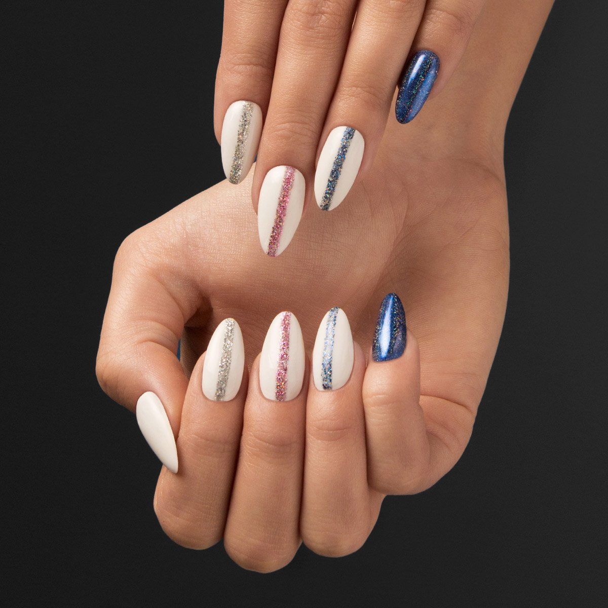 Neglepynt - SemiFlash - Holo Silver 690 - 0,2 gram-Nail Art-Semilac-NR Kosmetik