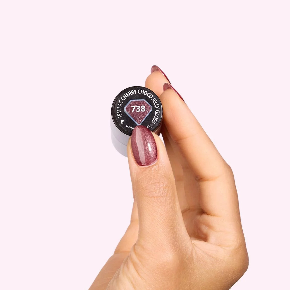Gelpolish - 738 Cherry Choco Jelly Gloss - 7 ml 