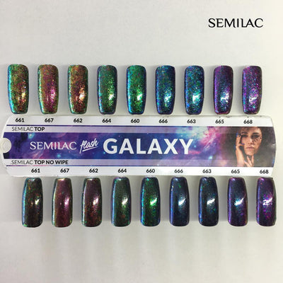 Neglepynt - SemiFlash Galaxy - Ginger & Green 662 - 0,5 gram-Nail Art-Semilac-NR Kosmetik