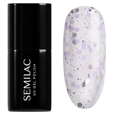 Gelpolish - 925 Silver & Violet Drops - 7 ml