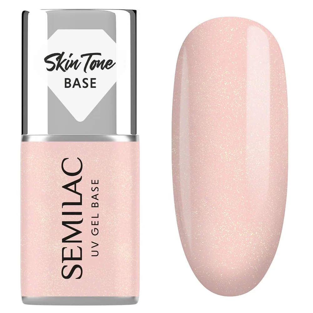 Skin Tone Cover Base - Glitter Peach 7 ml