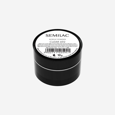 Semilac Acrylic Powder Clear 692 - 10g-Nail Art-Semilac-NR Kosmetik
