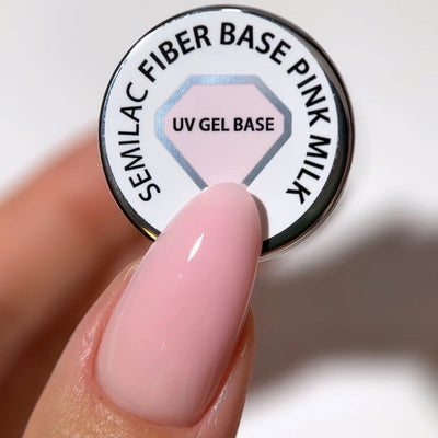Fiber Base Pink Milk - 7 ml-Gelpolish Base-Semilac-NR Kosmetik