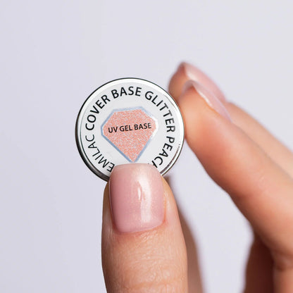 Skin Tone Cover Base - Glitter Peach 7 ml