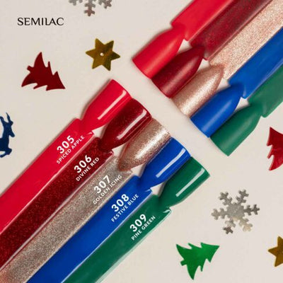 UV Hybrid 308 Festive Blue - 7 ml-UV Hybrid-Semilac-NR Kosmetik