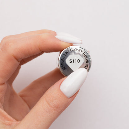 One Step Glossy Gelpolish - The White S110