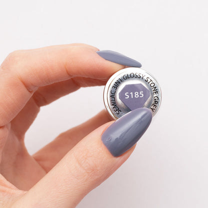 One Step Glossy Gelpolish - Stone Grey S185