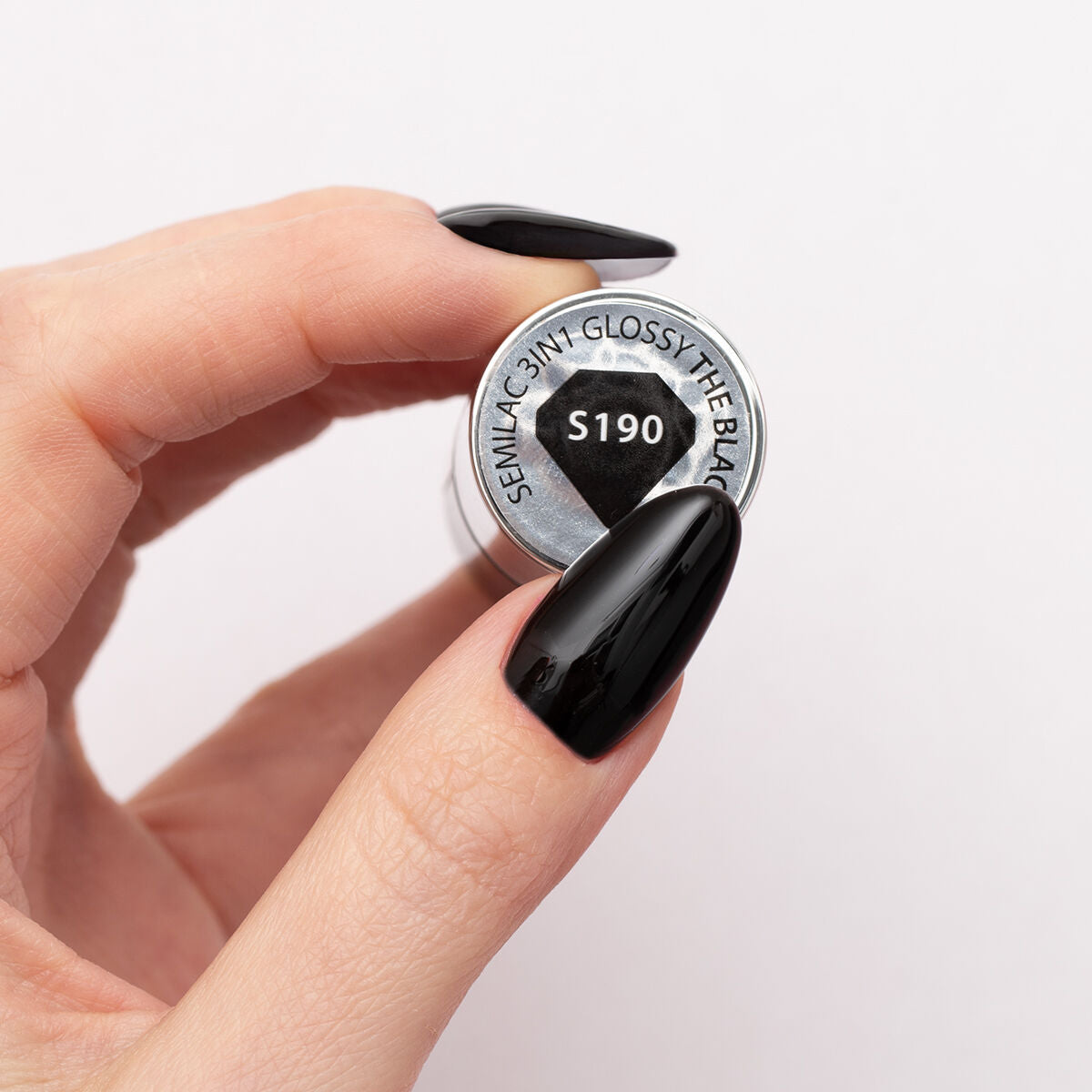 One Step Glossy Gelpolish - The Black S190