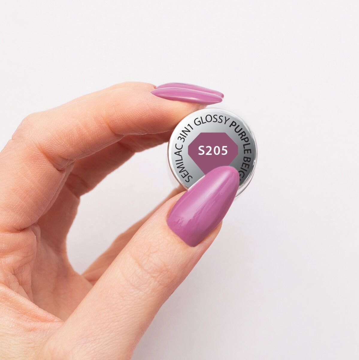 One Step Glossy Gelpolish - Purple Beige S205