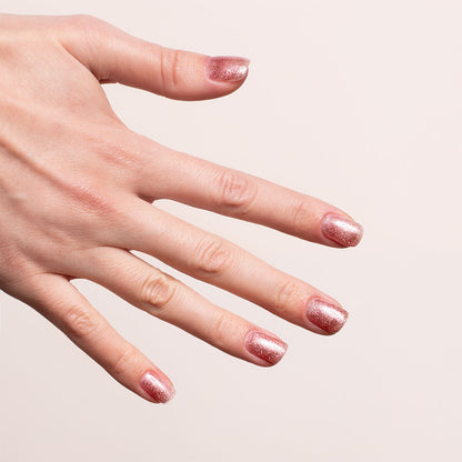 One Step Glossy Gelpolish - Glitter Pink S250