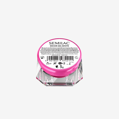 Semilac Decor Gel White - 5g