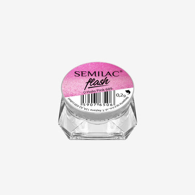 Neglepynt - SemiFlash - Holo Pink 689 - 0,2 gram-Nail Art-Semilac-NR Kosmetik